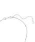 ფოტო #3 პროდუქტის Mesmera Silver-Tone Crystal Pendant Necklace, 18-1/2"