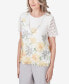 ფოტო #5 პროდუქტის Women's Charleston Short Sleeve Floral Lace Detachable Necklace Top