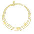 Gold-plated bracelet with zircons Flakes BRC135Y