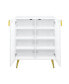 Gaines Console Table, White High Gloss Finish