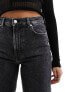 Фото #3 товара & Other Stories high waist wide leg jeans in salt and pepper black
