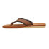 Фото #3 товара London Fog Tyrone Flip Flops Mens Brown Casual Sandals CL30379M-T