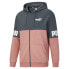 Puma Power Colorblock Full Zip Hoodie Mens Pink Casual Outerwear 670496-42