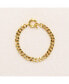 ფოტო #2 პროდუქტის 18K Gold Plated Chunky Cuban Chain - Lisa Bracelet 9" For Women
