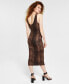 Фото #2 товара Women's Animal-Print Scoop-Neck Bodycon Dress, Created for Macy's