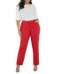 ფოტო #1 პროდუქტის Plus Size Tall Kady Fit Double-Weave Pant