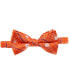 Фото #1 товара Men's Orange Clemson Tigers Oxford Bow Tie