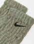 Nike Everyday Plus Cushioned 2 pack crew socks in khaki & grey