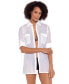 Фото #1 товара Crushed Cotton Cover-Up Shirt