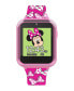 Minnie Mouse Kid's Touch Screen Pink Silicone Strap Smart Watch, 46mm x 41mm