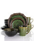 Scalloped Magdalena 16 Piece Stoneware Dinnerware Set, Service for 4