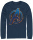 Фото #1 товара Marvel Men's Avengers Endgame Classic Logo, Long Sleeve T-shirt