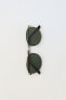 Фото #4 товара Солнцезащитные очки в металлической оправе ZARA
