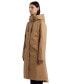 Фото #3 товара Women's Hooded Water-Repellent Canvas A-Line Coat