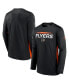 Фото #1 товара Men's Black Philadelphia Flyers Authentic Pro Rink Performance Long Sleeve T-Shirt