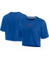 ფოტო #1 პროდუქტის Women's Royal Chicago Cubs Super Soft Short Sleeve Cropped T-shirt