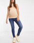 Topshop Maternity – Leigh – Jeans in Indigoblau mit Überbauchbund