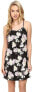 kensie 241275 Womens Botanical Florals Shift Dress Black Combo Size Large