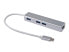 Фото #1 товара Equip USB-C to 3-port USB 3.0 Hubs with Gigabit adapter - USB 3.2 Gen 1 (3.1 Gen 1) Type-C - Silver - USB 3.2 Gen 1 (3.1 Gen 1) Type-A - WLAN - Aluminium - 22 mm - 15 mm