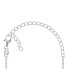 Фото #3 товара NCL62W Cubic Zirconia Silver Necklace (Chain, Pendant)