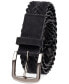 Фото #2 товара Men's Faux-Suede Braided Belt, Created for Macy's