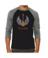 ფოტო #1 პროდუქტის Lyrics to Free Bird Men's Raglan Word Art T-shirt