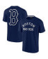 ფოტო #1 პროდუქტის Men's and Women's Navy Boston Red Sox Super Soft Short Sleeve T-shirt