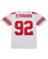 ფოტო #2 პროდუქტის Men's Michael Strahan White New York Giants Legacy Replica Jersey
