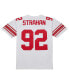 Men's Michael Strahan White New York Giants Legacy Replica Jersey 3XL - фото #2