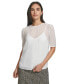 ფოტო #1 პროდუქტის Women's Short-Sleeve Chiffon Blouse