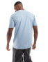 Фото #2 товара Marshall Artist short sleeve pocket detail t-shirt in light blue