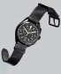 ფოტო #5 პროდუქტის Men's Lunar Pilot Chronograph Black Leather Strap Watch 45mm