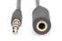 DIGITUS Audio Extension Cable - Stereo - 3.5mm - Male - 3.5mm - Female - 2.5 m - Black