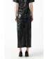 Фото #3 товара Women's Sequin Back Slit Maxi Skirt