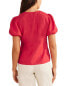 Фото #2 товара Boden Fitted Linen V-Neck Top Women's