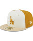 Men's Cream, Gold Los Angeles Dodgers Chrome Anniversary 59FIFTY Fitted Hat