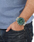Men's Swiss Chronograph Greca Two Tone Bracelet Watch 45mm
