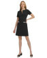 Women's Split-Neck Beaded-Pocket Dress