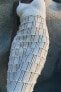 Фото #3 товара Платье с деталями из кружева кроше ZARA