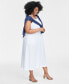 Фото #2 товара Trendy Plus Size Tank Midi Dress, Created for Macy's
