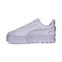 Фото #2 товара Puma Mayze UT Mono 39108702 Womens Purple Leather Lifestyle Sneakers Shoes