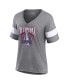 Фото #3 товара Women's Heathered Gray Colorado Avalanche 2022 Stanley Cup Champions Banner V-Neck Triblend T-shirt
