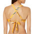 La Blanca Women's Shirred Banded V-Neck Halter Bikini Top, sz 6