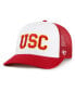 ფოტო #1 პროდუქტის Men's White/Cardinal USC Trojans Freshman Trucker Adjustable Hat