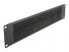 Фото #1 товара Delock 66482 - Brush panel - Black - Metal - Nylon - 2U - 48.3 cm (19") - 88.5 mm