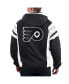 Фото #2 товара Men's Black Philadelphia Flyers Home Team Half-Zip Hoodie Jacket