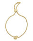 ფოტო #1 პროდუქტის Gold Knot Slider Bracelet