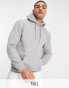 adidas Originals Trefoil Essentials Tall logo hoodie in grey