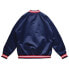 Синяя мужская куртка Mitchell & Ness Lightweight Satin Jacket L - фото #2