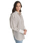 ფოტო #3 პროდუქტის Women's Cotton Contrast-Trim Button-Front Shirt